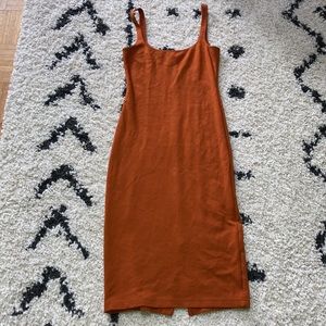 American Apparel Ponte Tank Midi Dress